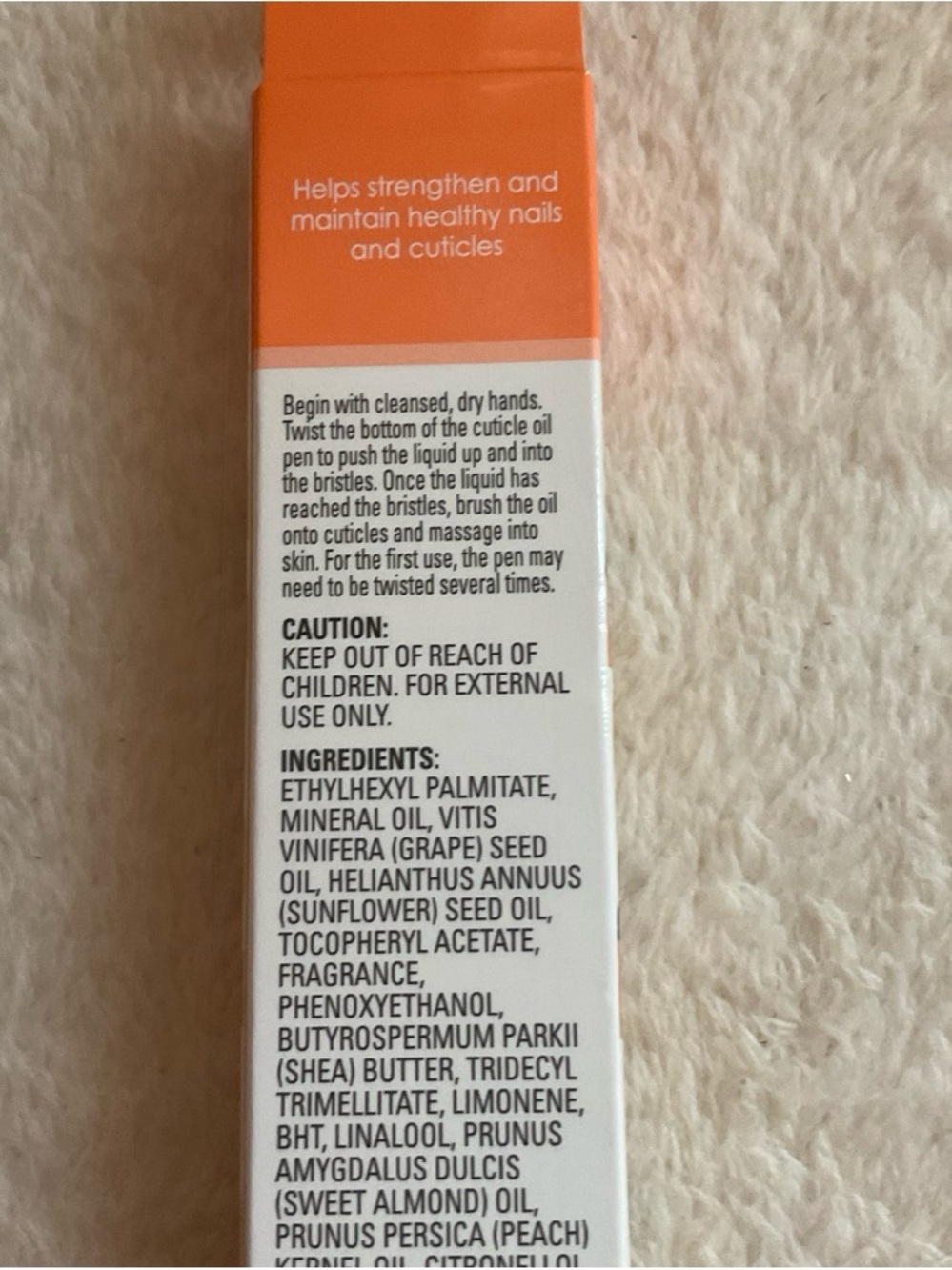 Peach Cuticle Oil Pen Moisturizer - Peach (0.06 fl oz) - Picture 2 of 2